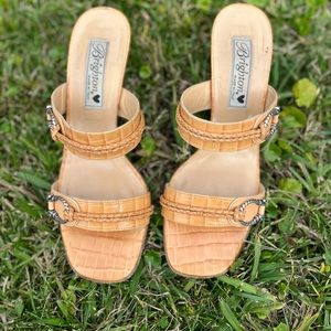 Brighton Raven Heel Leather Sandal